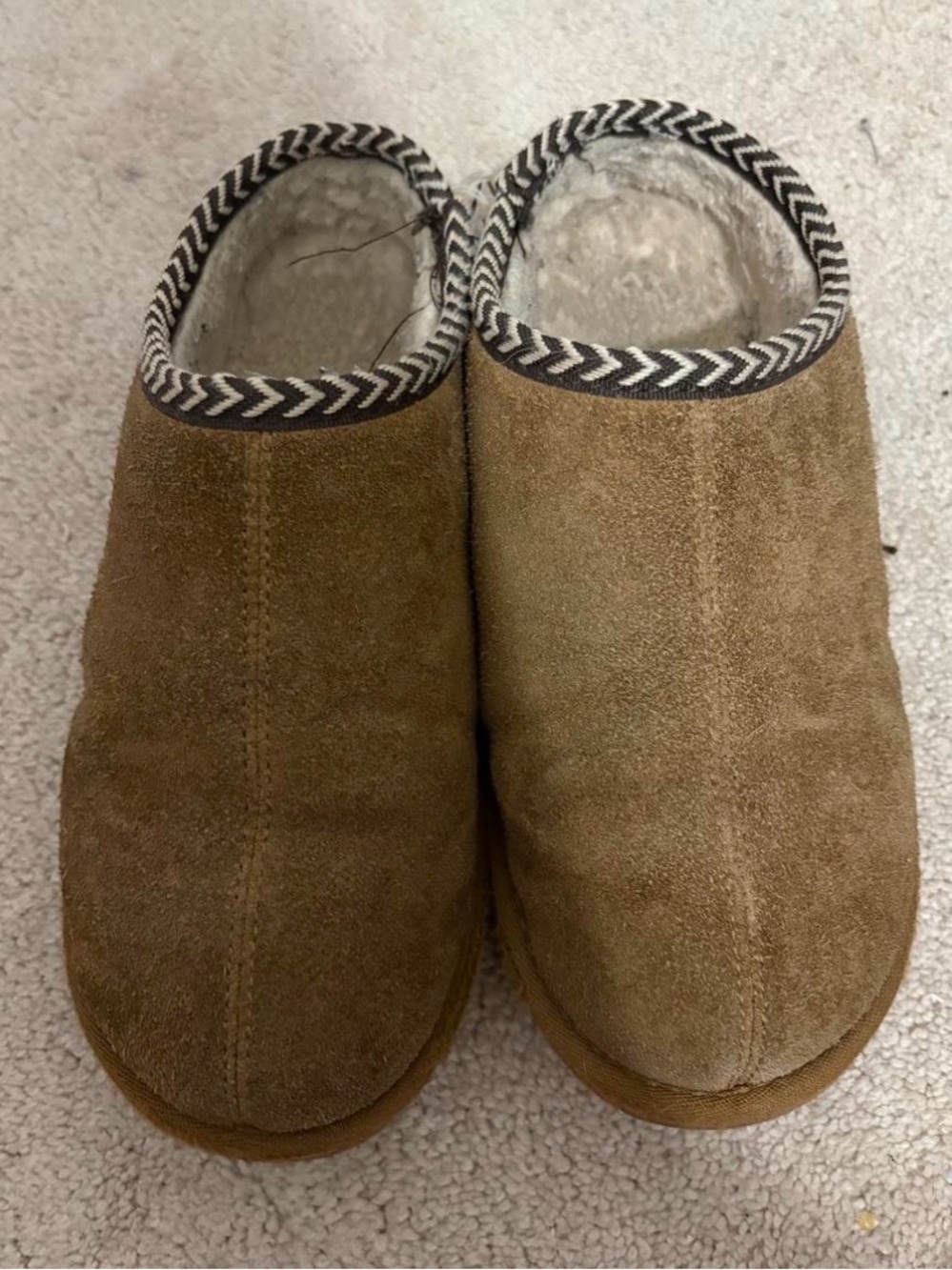 BearPaw Women's Suede Mule Clogs - Tan